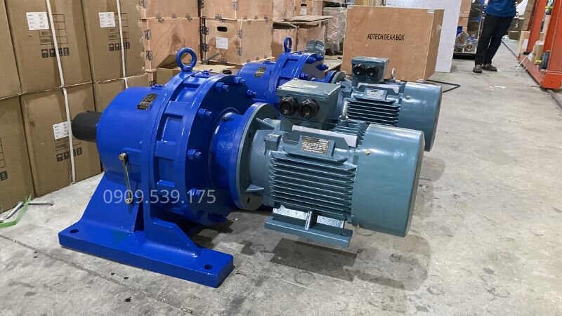 Motor giảm tốc cycloid cho hệ thống máy nghiền đá