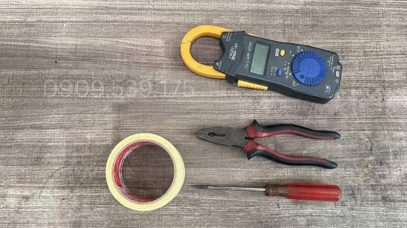 Dụng cụ cần chuẩn bị trước khi nối dây tụ cho motor 1 pha